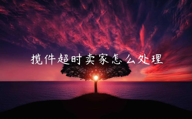 攬件超時賣家怎么處理